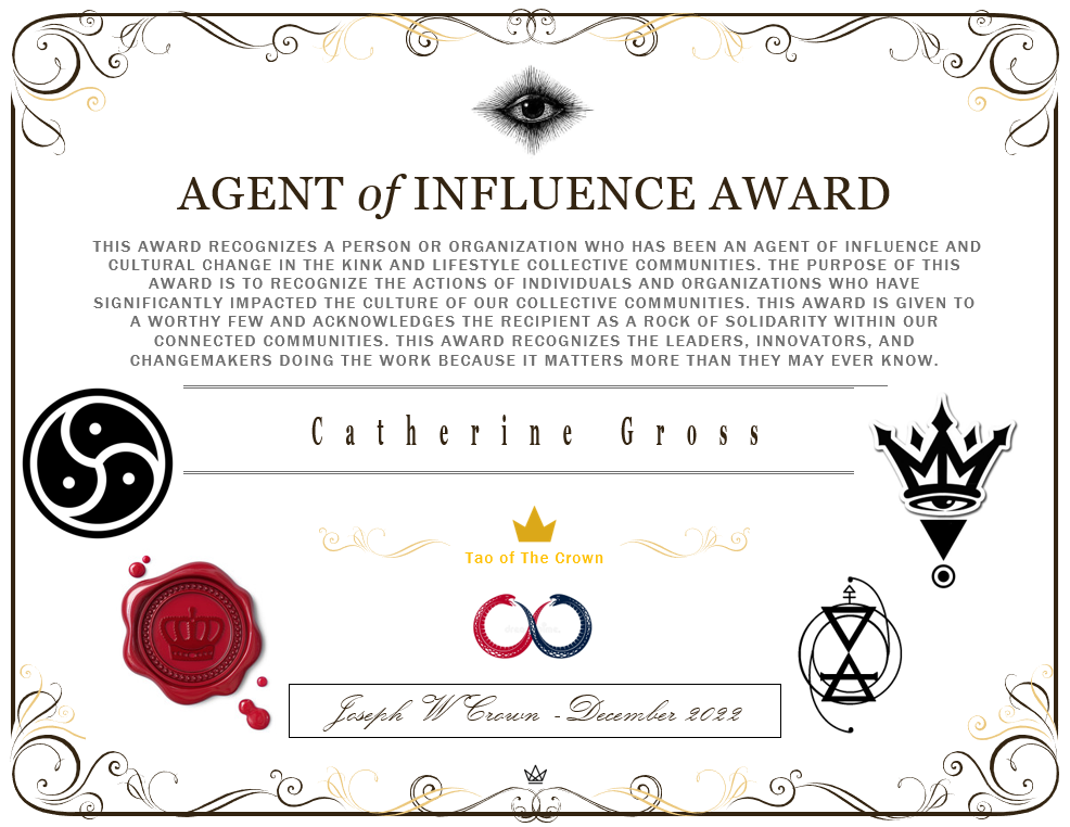 Agent of Influence award 2022